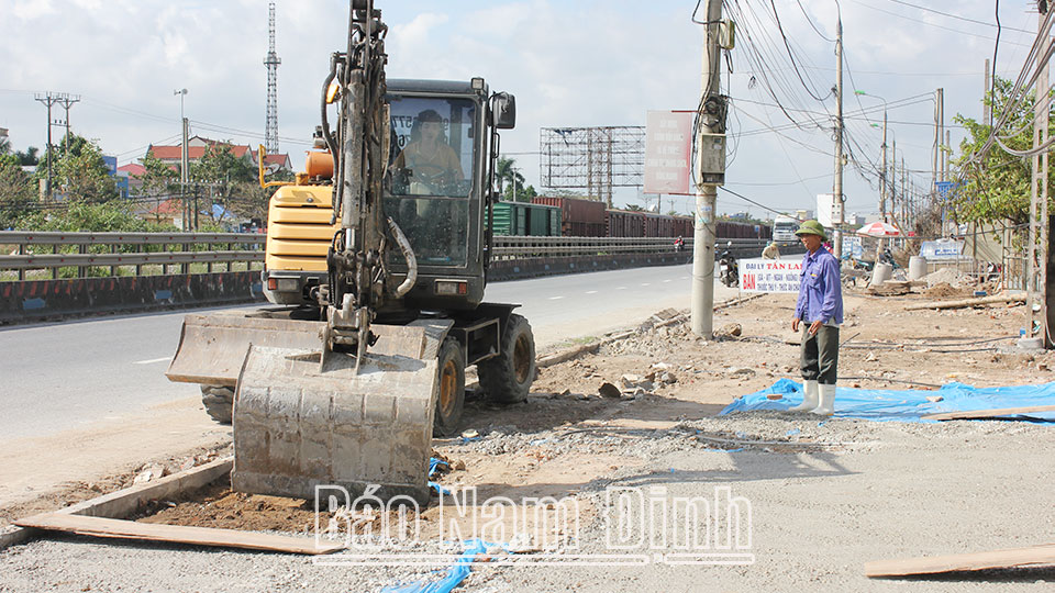 Thị trấn Mỹ Lộc đầu tư phát triển hạ tầng xây dựng nông thôn mới kiểu mẫu