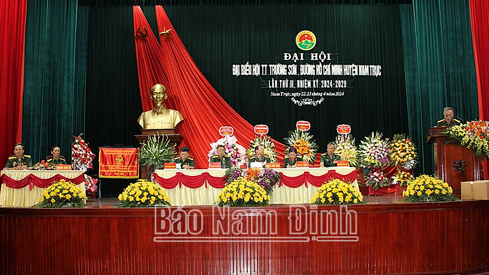 Đại hội đại biểu Hội truyền thống Trường Sơn - đường Hồ Chí Minh huyện Nam Trực nhiệm kỳ 2024-2029