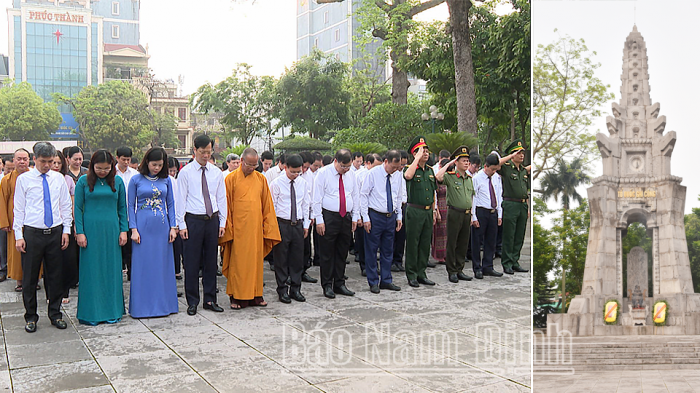 Dâng hương tưởng nhớ các Anh hùng Liệt sĩ nhân kỷ niệm 49 năm Ngày giải phóng miền Nam, thống nhất đất nước