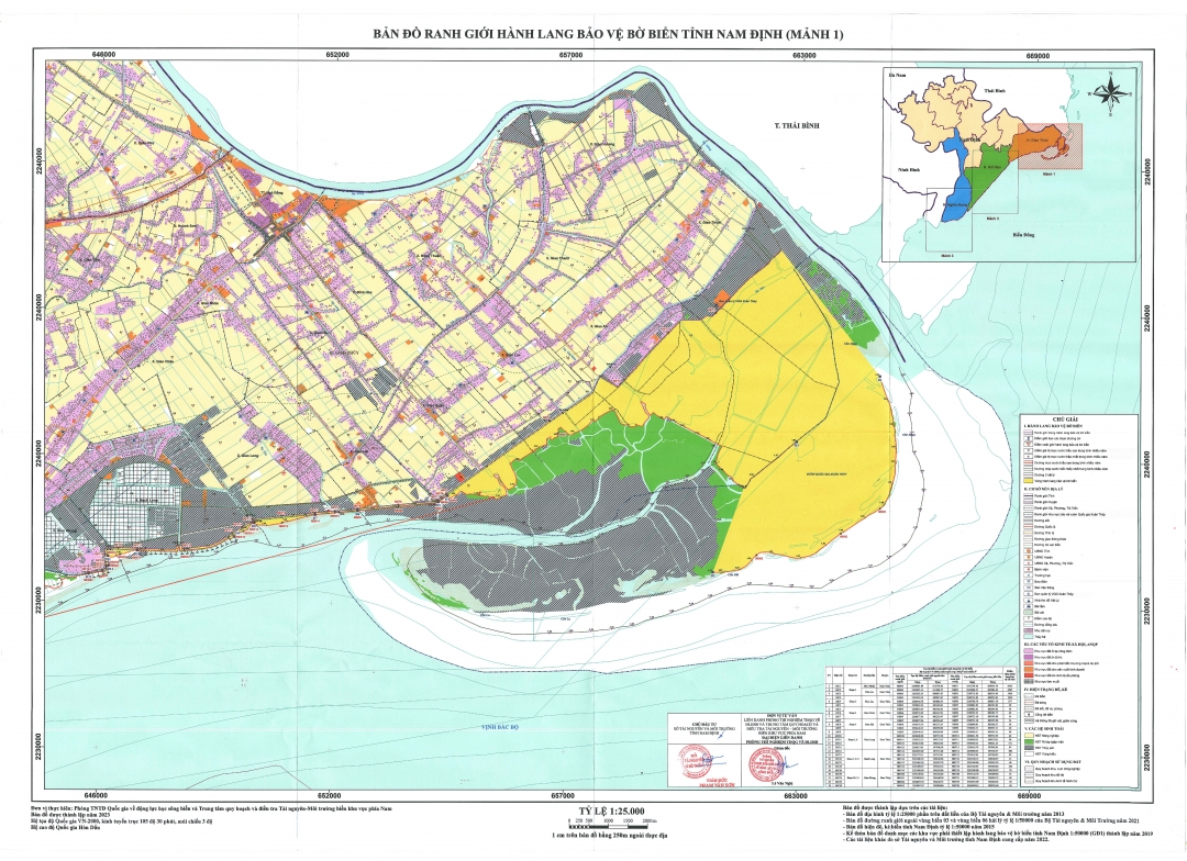 Quyết định của UBND tỉnh phê duyệt ranh giới hành lang bảo vệ bờ biển tỉnh Nam Định
