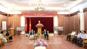 Đồng chí Bí thư Tỉnh ủy tiếp Liên đoàn doanh nghiệp Singapore về tìm hiểu hợp tác, đầu tư tại Nam Định
