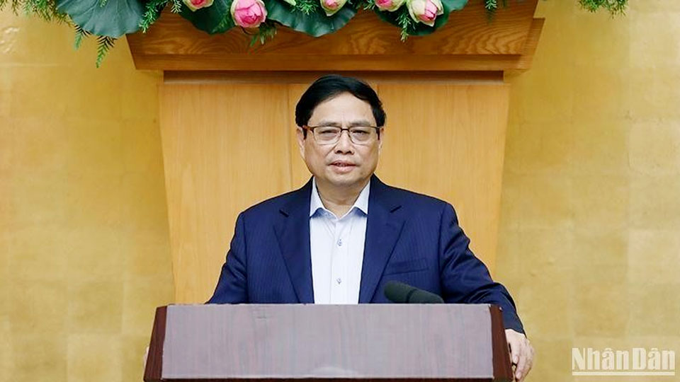 Thủ tướng Phạm Minh Chính phát biểu ý kiến.