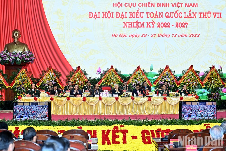 Quang cảnh Đại hội đại biểu toàn quốc Hội Cựu chiến binh Việt Nam lần thứ VII. 