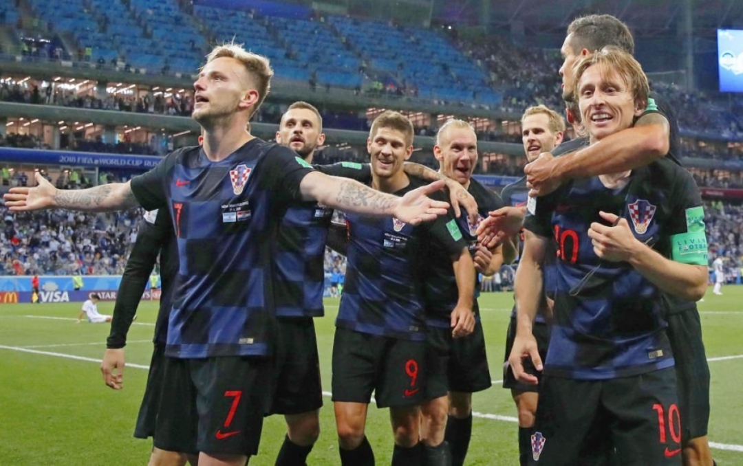 Croatia thắng đậm 3-0 Argentina ở World Cup 2018