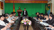 Đồng chí Phó Chủ tịch UBND tỉnh Đoàn Hồng Phong làm việc với các doanh nghiệp tiêu biểu của huyện Xuân Trường