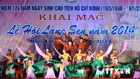 Khai mạc Lễ hội Làng Sen kỷ niệm Ngày sinh Chủ tịch Hồ Chí Minh