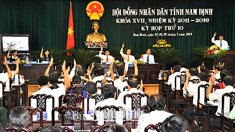 Nghị quyết về việc phê chuẩn tổng quyết toán ngân sách Nhà nước tỉnh Nam Định năm 2013