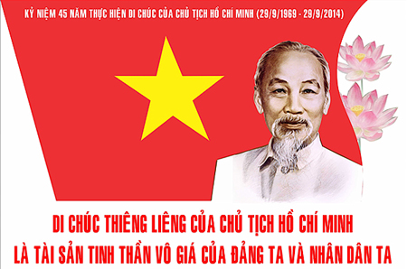 Kế hoạch của Ban Tuyên giáo Trung ương về tổ chức kỷ niệm 45 năm thực hiện Di chúc của Chủ tịch Hồ Chí Minh