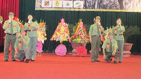 Hoạt động của Câu lạc bộ văn nghệ xung kích cựu chiến binh  Quân tình nguyện Quốc tế Việt - Lào
