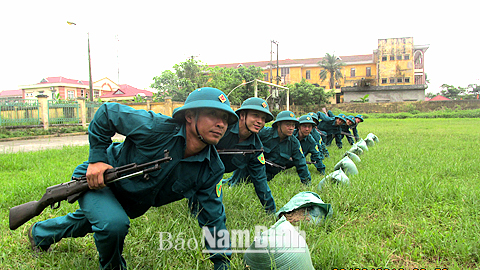 Mỹ Lộc nâng cao chất lượng công tác quốc phòng, quân sự địa phương
