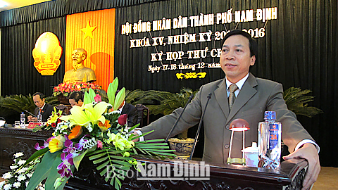 HĐND Thành phố Nam Định tổ chức kỳ họp thứ 9 khoá XV (nhiệm kỳ 2011-2016)