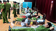 Công an tỉnh tổ chức ngày Hội hiến máu tình nguyện