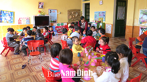 Trường Mầm non Thị trấn Lâm nâng cao chất lượng công tác nuôi dạy trẻ