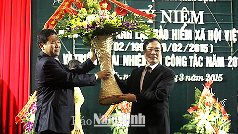 Bảo hiểm xã hội tỉnh tổ chức kỷ niệm 20 năm Ngày thành lập Bảo hiểm xã hội Việt Nam