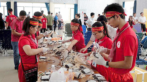Trường Cao đẳng Công nghiệp Nam Định tham gia Ngày hội hiến máu năm 2015
