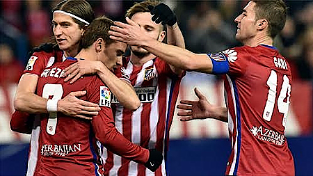 Vòng 27 La Liga: Atletico thắng dễ Real Sociedad