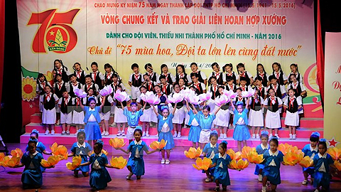 Nhiều hoạt động kỷ niệm 75 năm Ngày thành lập Đội TNTP Hồ Chí Minh