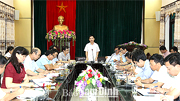 Đồng chí Chủ tịch Ủy ban nhân dân tỉnh làm việc với huyện Vụ Bản