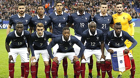 Đội tuyển Pháp lọt vào tốp 10 của FIFA