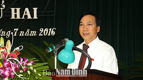 Phát biểu của đồng chí Trần Văn Chung, Phó Bí thư Thường trực Tỉnh ủy, Chủ tịch HĐND tỉnh khai mạc kỳ họp