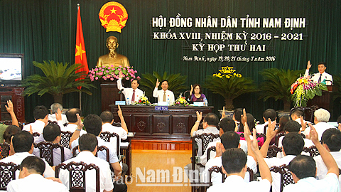 Nghị quyết về việc phê chuẩn tổng quyết toán ngân sách Nhà nước tỉnh Nam Định năm 2015