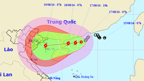 Tin áp thấp nhiệt đới trên Biển Đông (Hồi 08 giờ ngày 17-8)