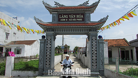 Nét đẹp văn hoá cổng làng ở Hải Hậu