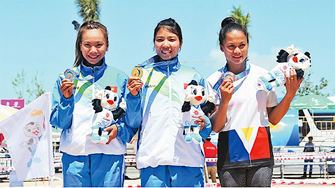 Đại hội Thể thao Bãi biển Châu Á lần thứ 5: Đoạt thêm ba HCV, điền kinh Việt Nam chiếm ngôi đầu