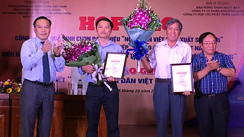 63 người được bình chọn là nông dân Việt Nam xuất sắc năm 2016