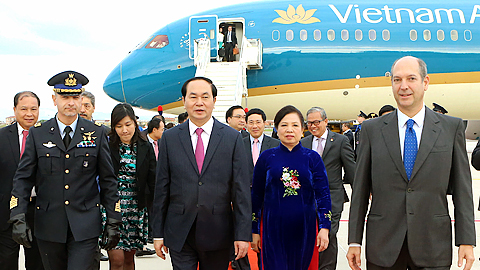 Chủ tịch nước Trần Đại Quang thăm cấp Nhà nước tới I-ta-li-a