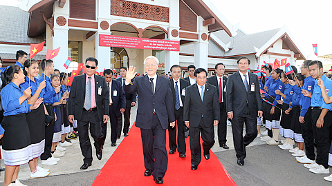 Tổng Bí thư Nguyễn Phú Trọng kết thúc tốt đẹp chuyến thăm chính thức CHDCND Lào
