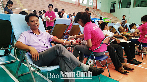 Hội Chữ thập đỏ huyện Giao Thủy với phong trào hiến máu tình nguyện