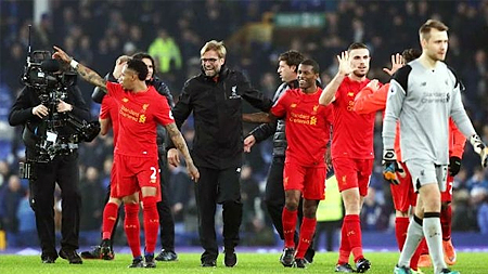 Thắng Everton 1-0, Liverpool trở lại ngôi nhì bảng