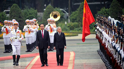 Nhà nước, nhân dân Việt Nam trân trọng hoan nghênh Nhà vua và Hoàng hậu Nhật Bản đến thăm