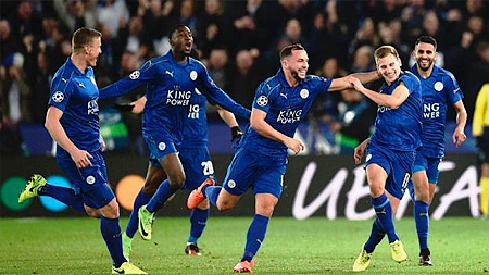 Lượt về vòng 1/8 Champions League: Leicester ngược dòng ngoạn mục, giành quyền vào tứ kết