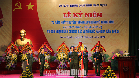 Lễ kỷ niệm 70 năm Ngày truyền thống Lực lượng vũ trang tỉnh