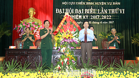 Hội Cựu chiến binh huyện Vụ Bản tổ chức Đại hội lần thứ VI