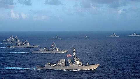 Mỹ và Nhật Bản tập trận ở Biển Đông