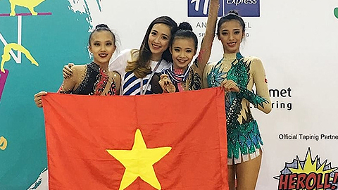 Thể dục nghệ thuật Việt Nam lần đầu đoạt HCV tại giải trẻ Đông - Nam Á