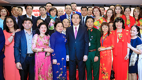 Chủ tịch nước Trần Đại Quang bắt đầu thăm chính thức Liên bang Nga