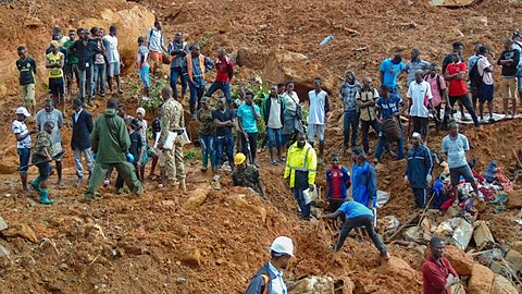 Còn hơn 600 người mất tích trong vụ bùn lở ở Sierra Leone