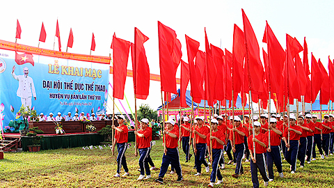 Huyện Vụ Bản, Thành phố Nam Định tổ chức Đại hội TDTT lần thứ VIII-2017