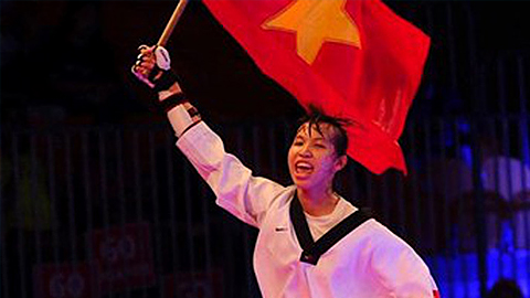 Nữ võ sĩ Kim Tuyền đoạt HCB tê-cuôn-đô thế giới