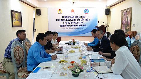 Tham vấn chung giữa tổ chức công đoàn quốc tế khu vực châu Á - Thái Bình Dương và Việt Nam, Lào