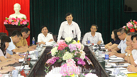 Đoàn công tác của Ủy ban Trung ương MTTQ Việt Nam làm việc với Ủy ban MTTQ tỉnh