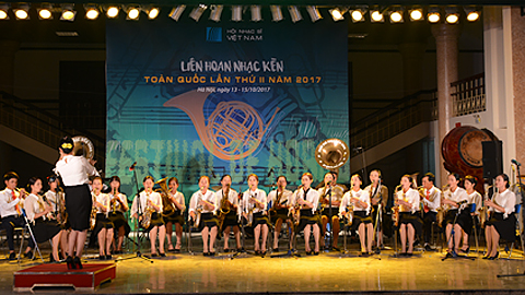 Nam Định đoạt giải cao trong Liên hoan Nhạc Kèn toàn quốc năm 2017