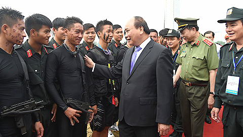 Thủ tướng dự lễ xuất quân, diễn tập phương án bảo vệ Tuần lễ Cấp cao APEC 2017