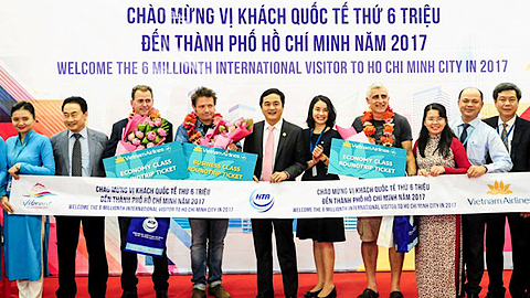 TP Hồ Chí Minh: Đón vị khách quốc tế thứ 6 triệu