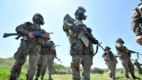 Hàn - Mỹ diễn tập loại bỏ vũ khí hủy diệt hàng loạt của Triều Tiên