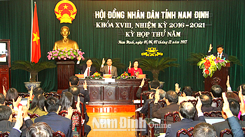 Nghị quyết về nhiệm vụ phát triển kinh tế - xã hội  tỉnh Nam Định năm 2018